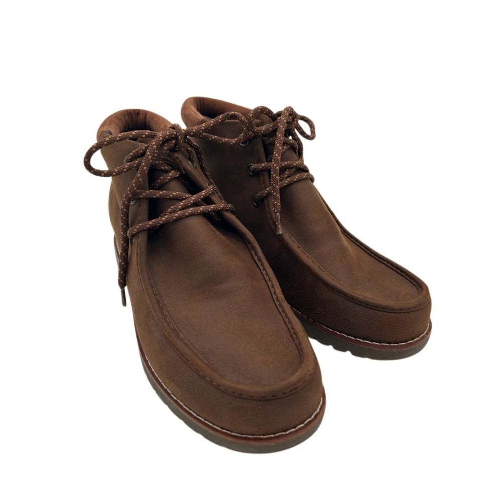 Skechers BOBS Chukka‎ Boots Booties Moto Women's Size 9 M Brown Memory Foam